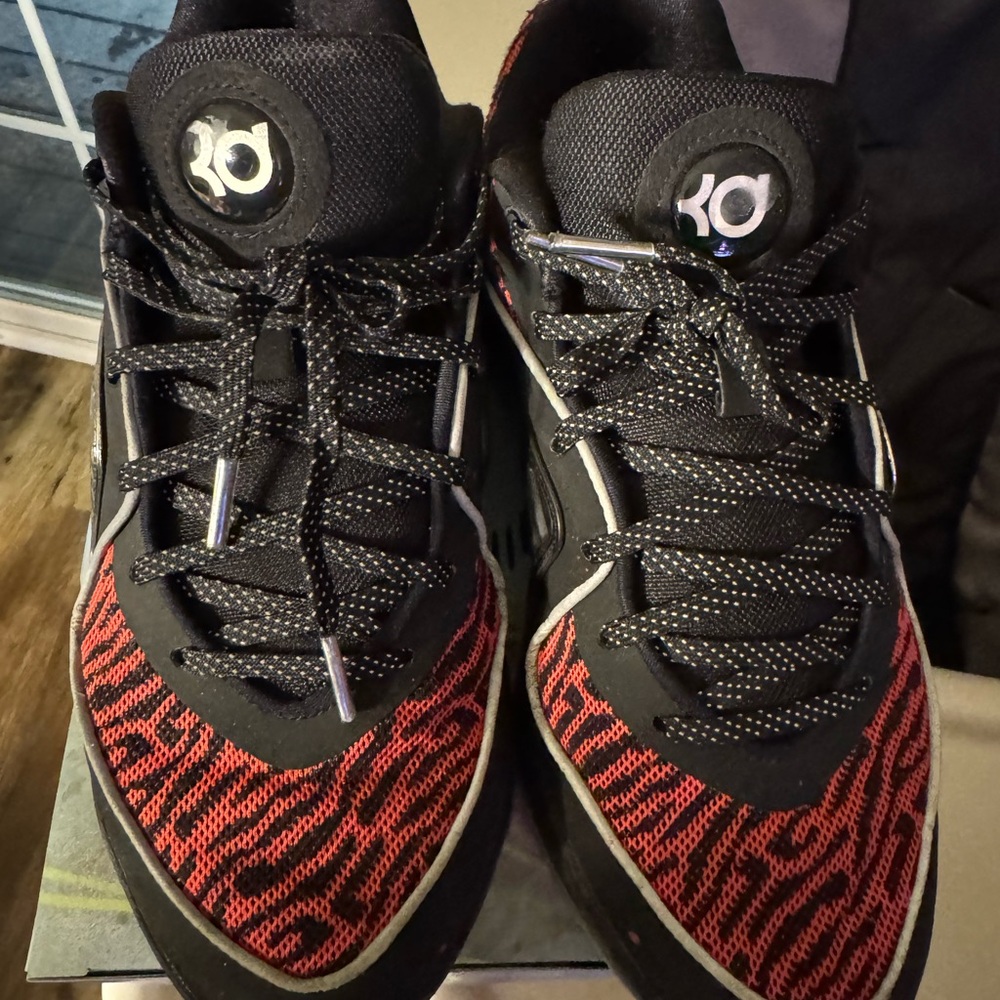 Nike KD Men's Black and Red Athletic Shoes